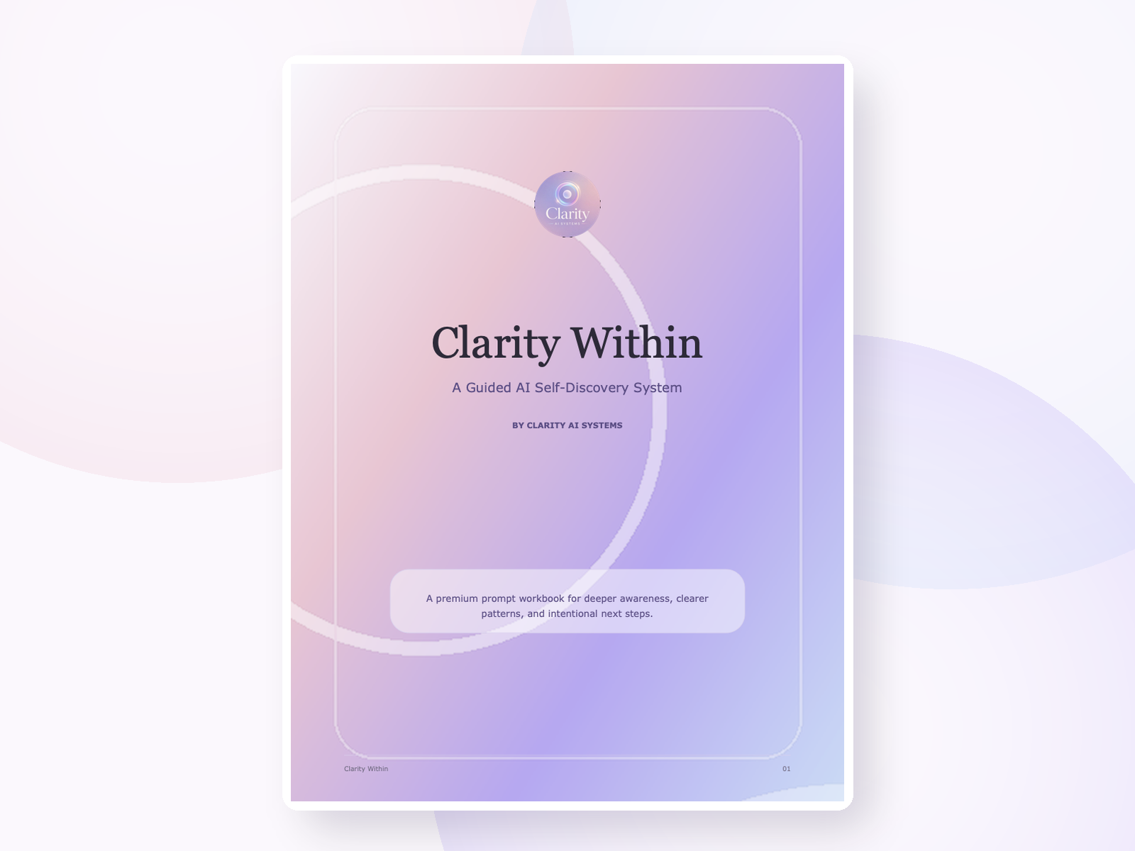 Clarity Within workbook cover